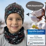 HECKBO Gaming Winterset Mütze & Loop Schal 55-60 cm – 360° Reflektoren für Kinder – Bild 6