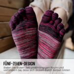 PUTUO Zehensocken Herren Baumwolle 5 Paare – Atmungsaktiv für Sport & Alltag EU 39–47 – Bild 3