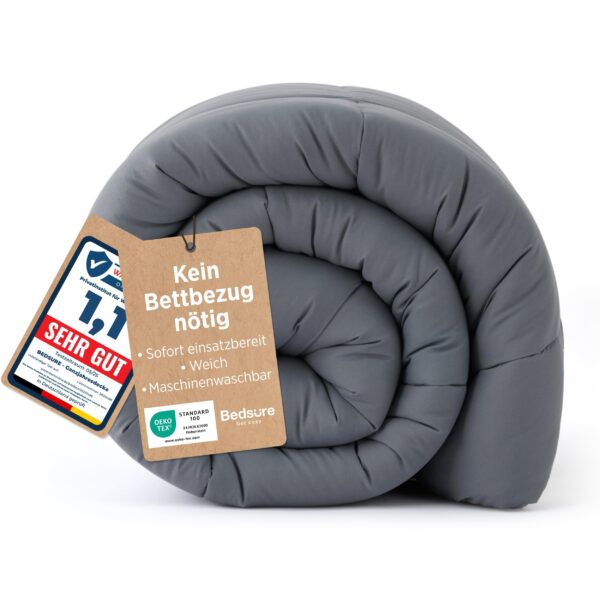 BEDSURE Winterdecke 135x200 cm mit 450 GSM – Wärmebettdecke für Allergiker, OEKO-TEX zertifiziert