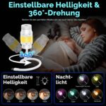 FUYAOSC 2-in-1 Galaxy Projektor mit 360° Rotation – Sternenhimmel Nachtlicht für Schlafzimmer – Bild 4