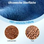 Comfytemp Gewichtetes Wärmekissen Nacken 1,1kg – Feuchtwärmetherapie mit Leinsamen – Bild 5