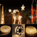 15m LED Lichterschlauch mit 240 LEDs Warmweiss – Wetterfeste Lichterkette mit Timer für Garten & Party – Bild 3