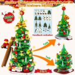 CHILDGO Weihnachtsbaum Adventskalender – 888 Bausteine mit LED für 24 Tage Countdown – Bild 6
