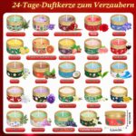iZoeL Adventskalender Kerzen 2026 – 24 Duftkerzen aus Sojawachs für Frauen – Bild 3