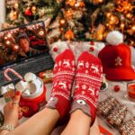 Jodimitty Adventskalender 24 Paare Weihnachtssocken Damen – Kuschelsocken Geschenkset – Bild 4
