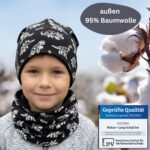HECKBO 360° Reflektor Dinosaurier Mütze & Loop Schal Set – Sicherheit & Wärme für Kinder – Bild 6