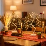 DELICHTER 2er Pack Lichterbaum 45 cm mit 108 warmweissen LEDs – USB/Batteriebetrieb – Bild 3