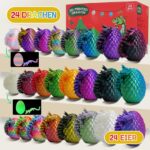 24 Dracheneier 3D-Druck Set mit beweglichen Drachen – Adventskalender für Kinder – Bild 3