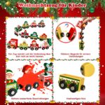 Facairzd Adventskalender 2026 Holz Eisenbahn mit Magneten – 24 Tage Weihnachtsspass für Kinder ab 3 Jahren – Bild 2