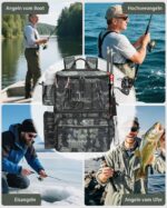 MATEIN Angelrucksack mit 4 Köderboxen & Rutenhalter – Wasserdicht für professionelle Angler – Bild 8