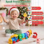 Adventskalender Bauernhof-Zug für Kinder 1-3 Jahre – 24 Überraschungen zum Zählen & Sortieren – Bild 6