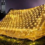 UISEBRT LED Lichternetz 6x2m Warmweiss – 280 LEDs mit 8 Modi für Innen & Aussen