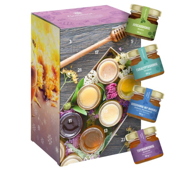 Corasol Premium Honig-Weltreise Adventskalender 2026 – 24 edle Sorten weltweit