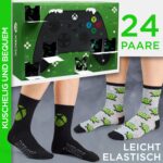 Get Trend Xbox Socken Adventskalender – 24 Paar Gaming Socken für Jungen & Teens (EU 35-40) – Bild 5