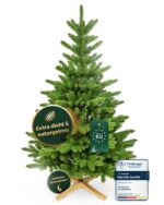 TreesHouse Nordmanntanne 150 cm – Künstlicher Weihnachtsbaum mit FSC-Holzständer