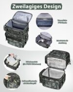 MATEIN Angelrucksack mit 4 Köderboxen & Rutenhalter – Wasserdicht für professionelle Angler – Bild 4