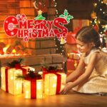 Quntis 3er Set LED Geschenkboxen 60 warmweisse LEDs – Weihnachtsdeko mit Timer & 8 Modi – Bild 6