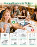 Memoking T02 Mini Drucker – Tragbarer Bluetooth Thermodrucker für Smartphone & Tablet – Bild 2
