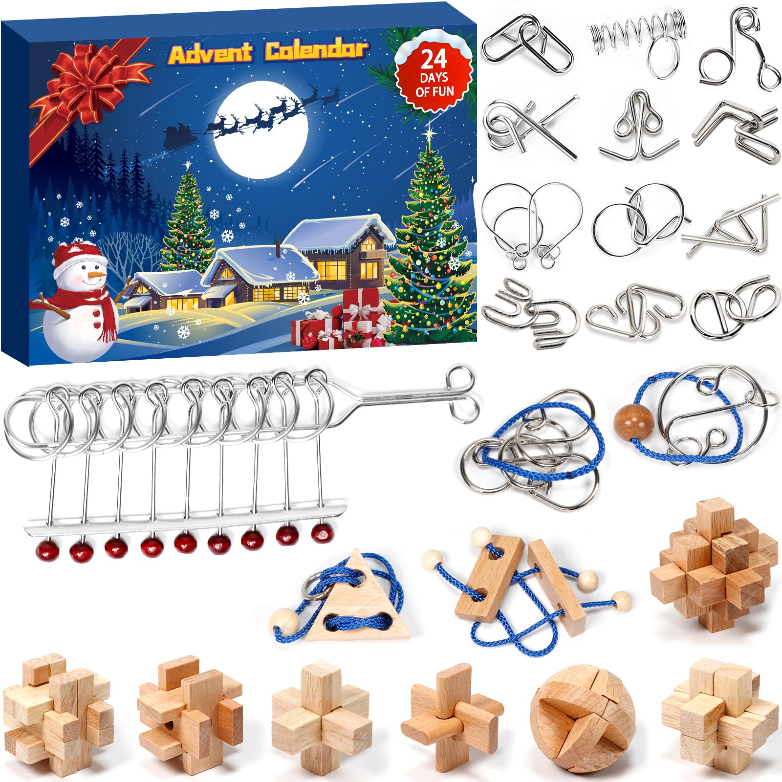 Adventskalender 2026 mit 24 Rätseln – Puzzle-Countdown für Erwachsene & Teens
