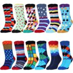 Jeasona 12 Paar Baumwollsocken Damen 35-42 – Bunte Damensocken für jeden Anlass