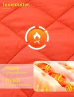 KEFITEVD Herren-Bomberjacke – Wattierte Winterjacke im US-Militär-Stil – Bild 5