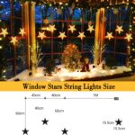 Quntis LED-Sternenlichterkette 0,8m mit Timer & Batteriebetrieb – 30 warmweisse LEDs für Innen & Aussen – Bild 6