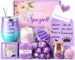 Giftota 11-tlg. Wellness Geschenkset für Frauen – Spa Selfcare mit Thermobecher & Duftkerze