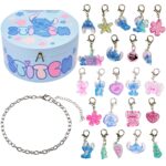 Get Trend Disney Stitch Schmuck Adventskalender 2026 – Charm-Armband mit 23 Anhängern für Mädchen
