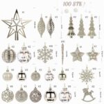SHareconn 100er Weihnachtskugeln Set Champagner – Bruchsicherer Christbaumschmuck aus Kunststoff – Bild 4