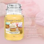 Yankee Candle Vanilla Cupcake Duftkerze gross – 150 Stunden Brenndauer für Zuhause – Bild 5