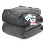 WAVVE Fleecedecke 220x240 cm – Premium Mikrofaser Kuscheldecke mit 260 GSM für Bett & Sofa