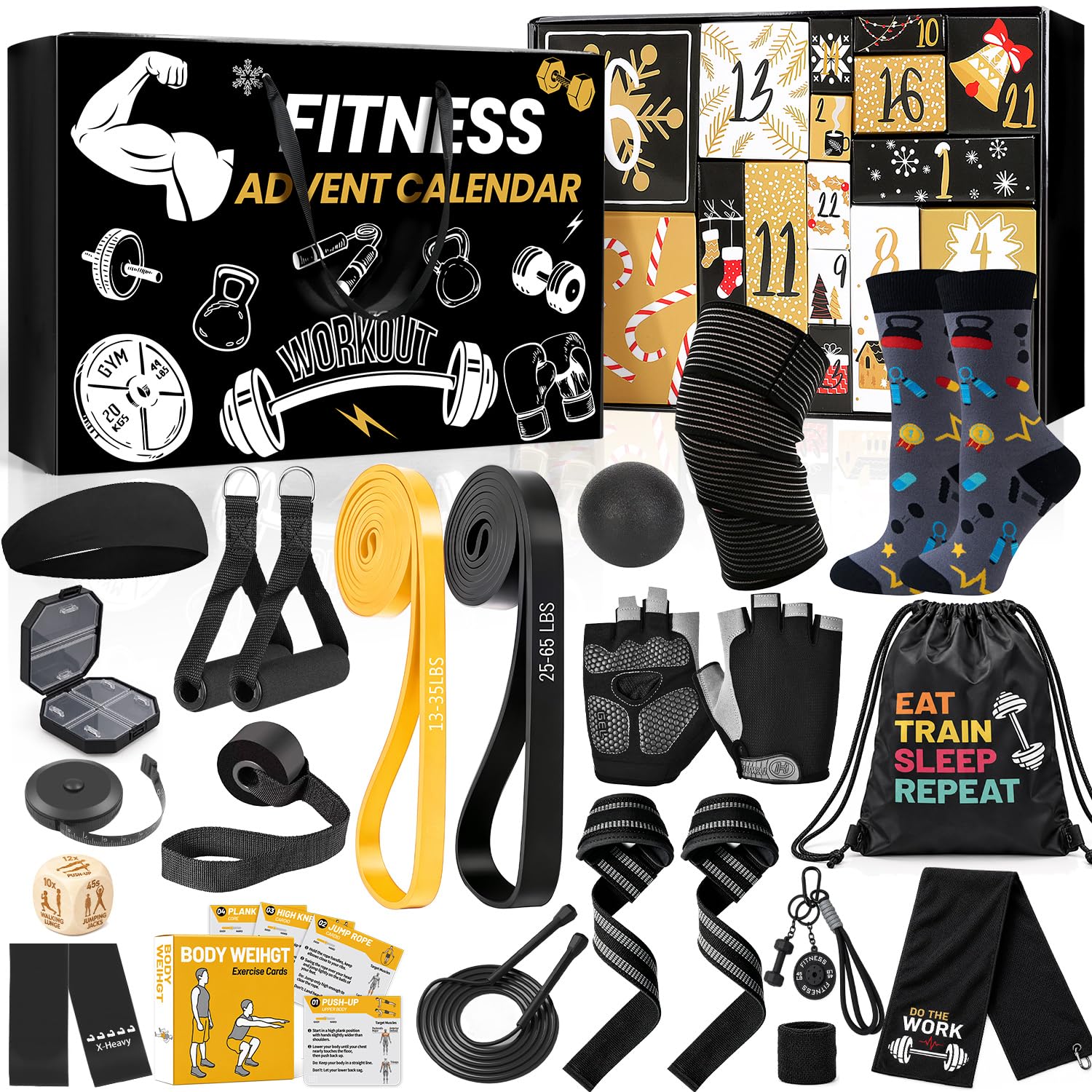 iZoeL Adventskalender 2026 – 24 Fitness Gadgets für Männer & Teenager ab 16+