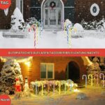 YAVOCOS 46cm Zuckerstangen Lichterketten Set mit 12 LEDs – Weihnachtsdeko für Innen & Aussen – Bild 5