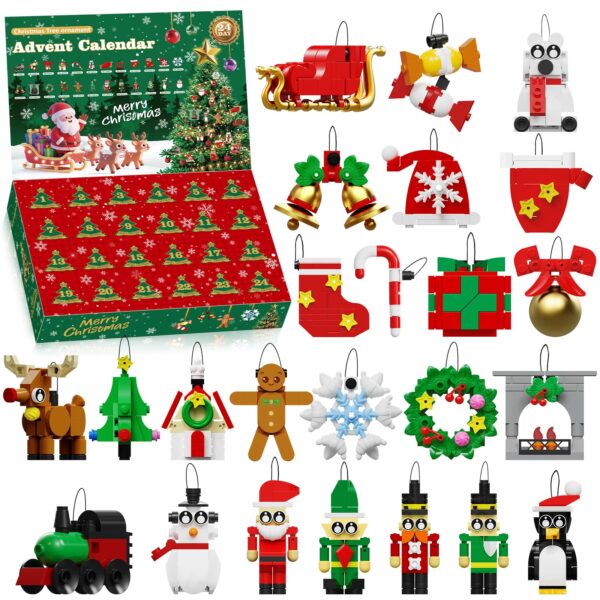 Kiothdre Adventskalender 2026 – 24-IN-1 Bauspielzeug mit Blindbox-Design für Kinder