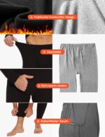 DDOBB Thermo Lang Unterhosen Herren 2er Pack – Funktionsunterwäsche für Winter & Sport – Bild 2