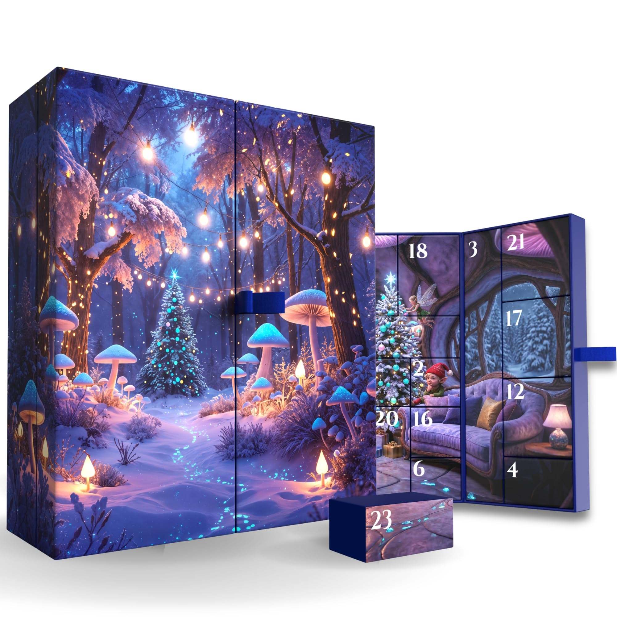 81nk2z44taL._SY2000_.jpg Picmondoo Diamond Painting Adventskalender 2026 – 24 exklusive Sets & Zubehör – Bild 1