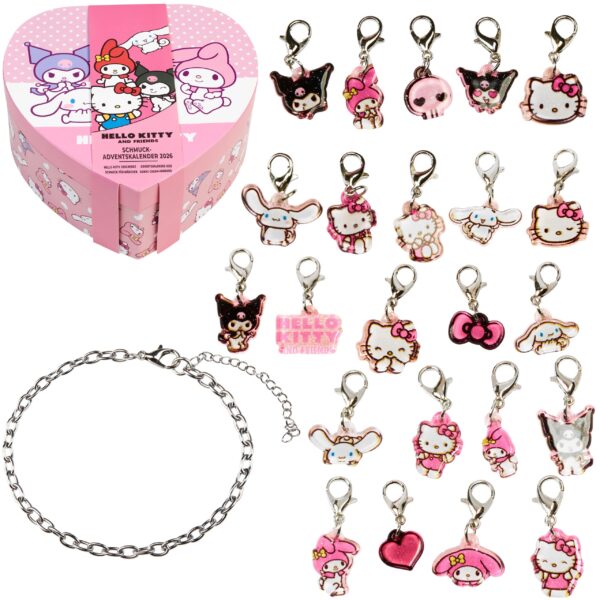 Get Trend Hello Kitty Schmuck Adventskalender 2026 – Charm Armband zum Selbstgestalten für Kinder