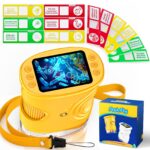 Ashfly Digitales Kindermikroskop 200x mit HD 2.0" Display – Tragbar & Wiederaufladbar