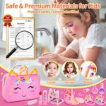 Hohosunlar Kinderschminke Schminkkoffer mit Nagelstudio – Waschbares Make-up Set für Mädchen 3-12 – Bild 6