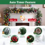 SHAVINGFUN Weihnachtsgirlande 2,7 m mit 30 LED – Batteriebetrieben für Innen & Aussen – Bild 8