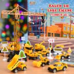 EUCOCO Adventskalender Auto 2026 – 26 Baufahrzeuge & Zubehör für Kinder 1–6 Jahre – Bild 3