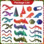 AHIKY Adventskalender 2026 mit 24 3D-gedruckten Spielzeugen – Weihnachtsgeschenk für Kinder – Bild 3
