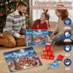 Adventskalender Puzzle 2026 – 1008 Teile, 70 x 50 cm mit 24-Tage Weihnachts-Countdown – Bild 6