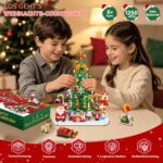 Viosmut Adventskalender 2026 – 30 cm Weihnachtsbaum Klemmbausteine mit LED-Licht – Bild 7
