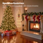 LEDYA Weihnachts-Leiter-Lichterkette 1,25m mit 98 LEDs & 8 Modi – Festliche Dekoration – Bild 6