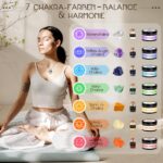 Vexyra Chakra Duftkerzen Adventskalender 2026 – 7er Set mit Edelsteinen & Schmuck – Bild 2