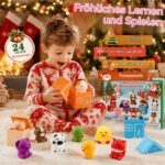 Bauernhof-Adventskalender für Kinder 1-3 Jahre – 24 Überraschungen & Montessori Lernspielzeug – Bild 2