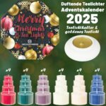 DECO EXPRESS Adventskalender 2026 mit 24 Teelichtern – Weihnachtsdeko mit Keramikhalter – Bild 6