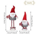Valery Madelyn Weihnachtswichtel 67cm – Rot-Weiss Gnom Deko für Tisch & Treppe – Bild 3