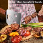 STEVEN-BULL 7 in 1 Grillspachtel – Multifunktionales Grillwerkzeug mit Edelstahl & Holzgriff – Bild 2